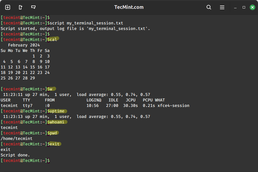 如何记录和重播 Linux 终端会话 - Cdgzu.com