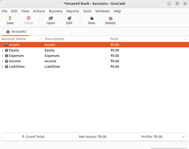 Gnucash - 管理Linux(业务与个人)的财务状况