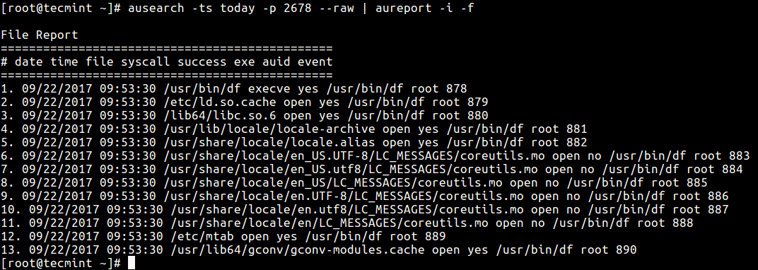 如何在CentOS/RHEL上使用“ Autrace”审核Linux进程