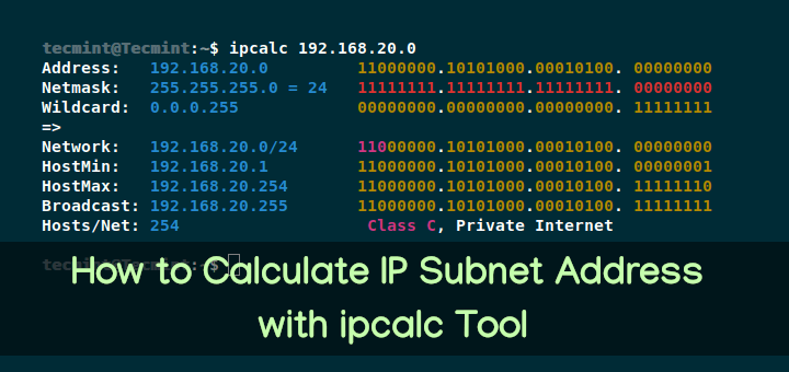 如何使用 ipcalc 工具计算 IP 子网地址