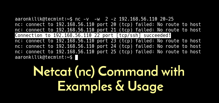 8 Netcat (nc) 命令及示例