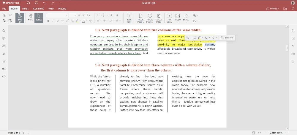 如何在 Linux 中使用 ONLYOFFICE Docs 处理 PDF 文件 - Cdgzu.com