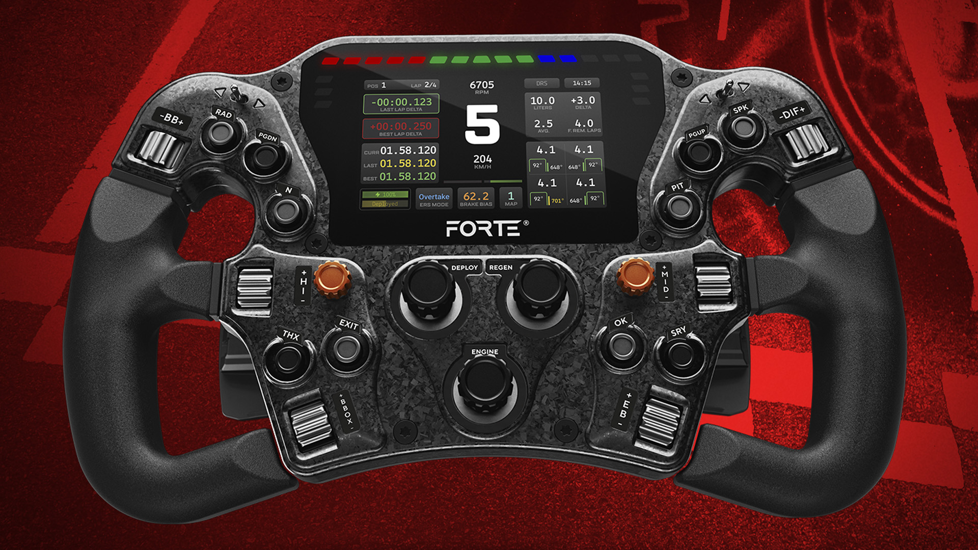 这是Asetek Simsports Forte Forte pro sim赛车轮