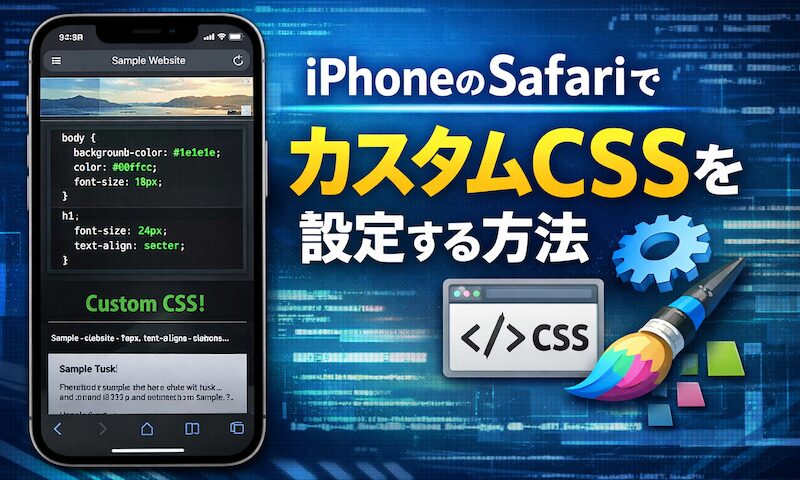 如何在 iPhone 的 Safari 中设置自定义 CSS!使用 Makeover 为每个站点自定义样式表
