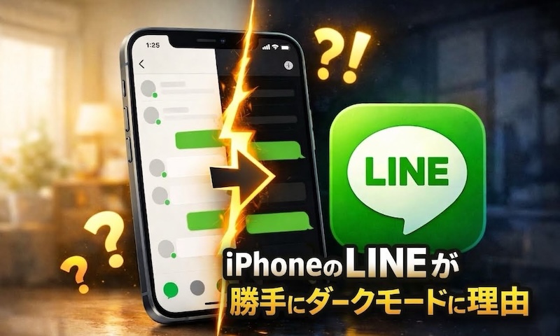 iPhone上的LINE自动切换为深色模式的原因！ LINE无法单独取消的原因