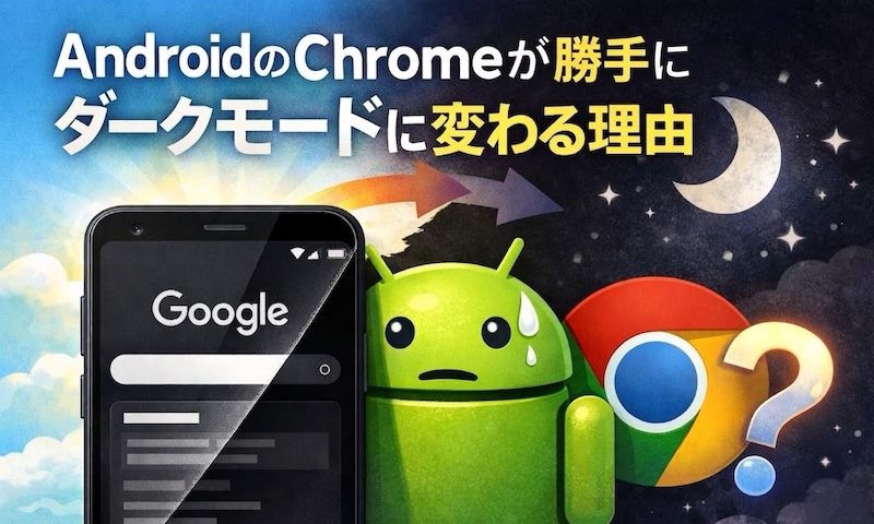 Android Chrome自动转深色模式的原因! Chrome无法单独关闭的原因