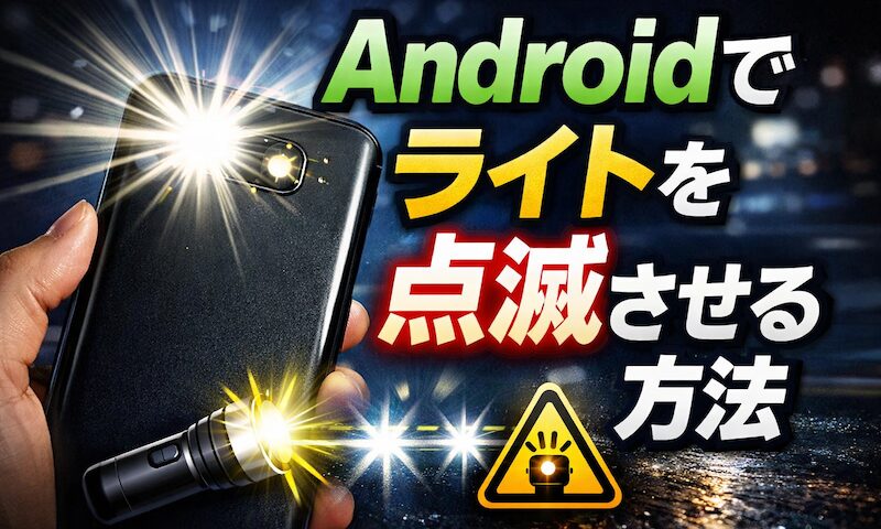 Android 上如何让灯闪烁!使手电筒闪烁的快捷方式